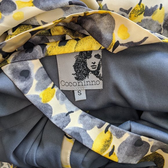 Yellow and gray floral maxi dress from Modcloth - Picture 2 of 7